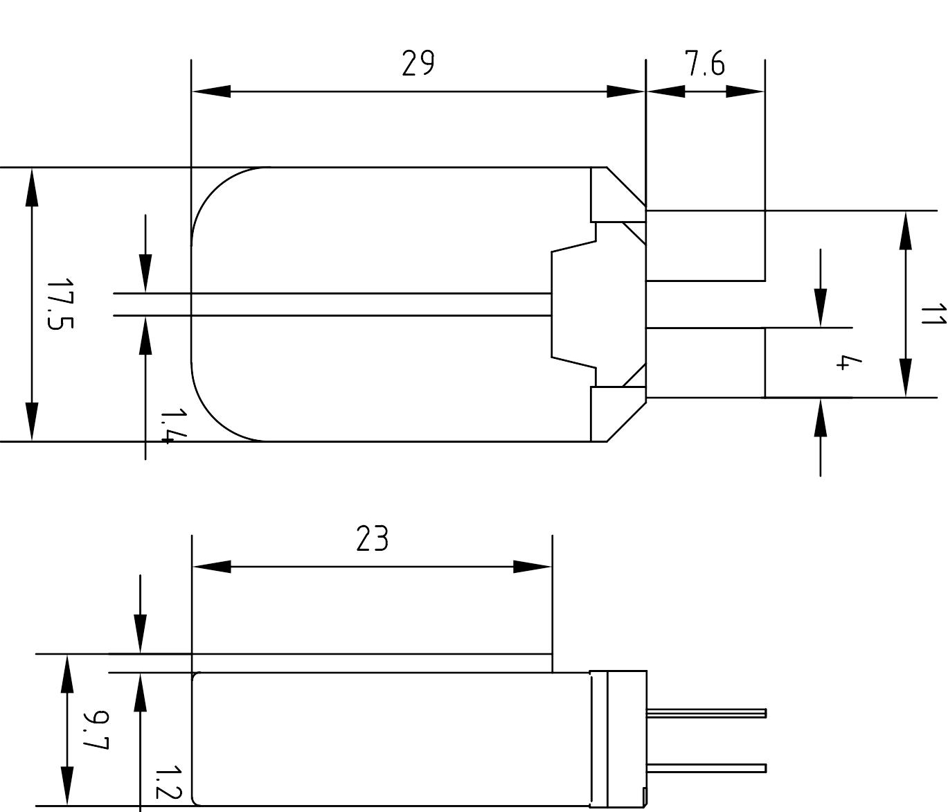 大電流過(guò)載保護(hù)器尺寸圖