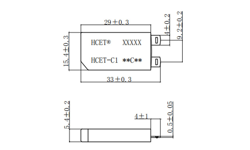HCET-C1溫控開關尺寸圖