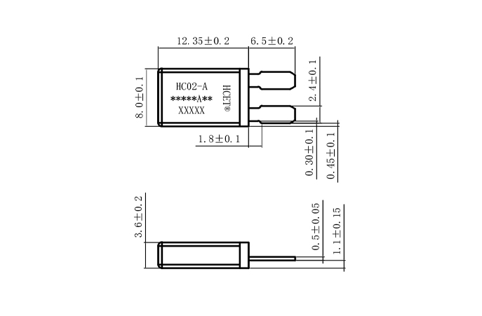 搖窗電機(jī)熱保護(hù)器-尺寸圖